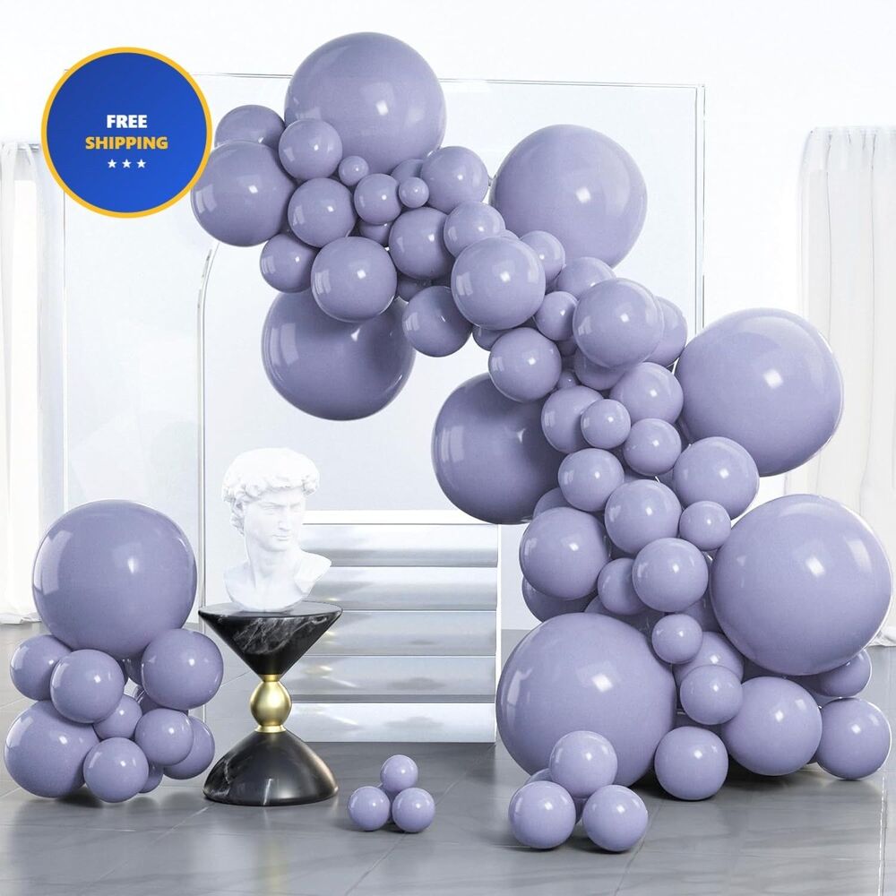 Dusty Blue Balloons 100pcs Different Sizes Pack of 18 12 10 5 Inch Boho